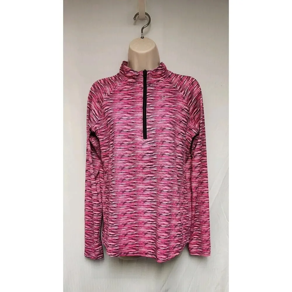 Justice Girls Sweatshirt Pink/Black 18 Pullover Long Sleeves